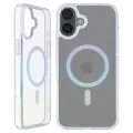 Case Slim Trance Octave tpu pc iphone 16 plus magsafe Pink/Teal 01 