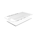 2 in 1 (Front Glass + Frame Pre-Installed) Compatible For iPhone 6S (2 Pack) (White)