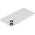 Back Glass With Steel Plate With Wireless NFC Charging MagSafe Magnet & Flashlight Flex Compatible For iPhone 14 (Used OEM Pull: Grade A) (Starlight)