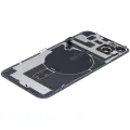 Back Glass With Steel Plate With Wireless NFC Charging MagSafe Magnet & Flashlight Flex Compatible For iPhone 14 Plus (Used OEM Pull: Grade A) (Purple)
