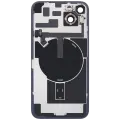 Back Glass With Steel Plate With Wireless NFC Charging MagSafe Magnet & Flashlight Flex Compatible For iPhone 14 Plus (Used OEM Pull: Grade A) (Purple)