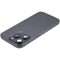 Back Housing W/ Small Pre-Installed Compatible For iPhone 15 Pro (International Version) (Used OEM Pull: Grade A) (Black Titanium)