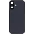 Back Glass With Steel Plate With Wireless NFC Charging MagSafe Magnet & Flashlight Flex Compatible For iPhone 16 (Used OEM Pull: Grade B) (Black)