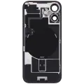 Back Glass With Steel Plate With Wireless NFC Charging MagSafe Magnet & Flashlight Flex Compatible For iPhone 16 (Used OEM Pull: Grade B) (Pink)