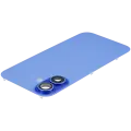 Back Glass With Steel Plate With Wireless NFC Charging MagSafe Magnet & Flashlight Flex Compatible For iPhone 16 (Used OEM Pull: Grade B) (Ultramarine)