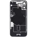 Back Glass With Steel Plate With Wireless NFC Charging MagSafe Magnet & Flashlight Flex Compatible For iPhone 16 Plus (Used OEM Pull: Grade B) (Teal)