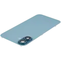 Back Glass With Steel Plate With Wireless NFC Charging MagSafe Magnet & Flashlight Flex Compatible For iPhone 16 Plus (Used OEM Pull: Grade B) (Teal)