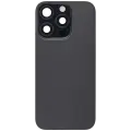 Back Glass With Steel Plate With Wireless NFC Charging MagSafe Magnet & Flashlight Flex Compatible For iPhone 16 Pro (Used OEM Pull: Grade B) (Black Titanium)