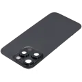 Back Glass With Steel Plate With Wireless NFC Charging MagSafe Magnet & Flashlight Flex Compatible For iPhone 16 Pro (Used OEM Pull: Grade B) (Black Titanium)