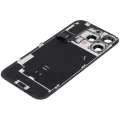Back Glass With Steel Plate With Wireless NFC Charging MagSafe Magnet & Flashlight Flex Compatible For iPhone 16 Pro (Used OEM Pull: Grade B) (White Titanium)