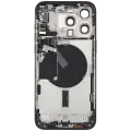 Back Housing W/ Small Pre-Installed Compatible For iPhone 15 Pro Max (International Version) (Used OEM Pull: Grade A) (Blue Titanium)