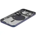 Back Housing W/ Small Pre-Installed Compatible For iPhone 15 Pro Max (International Version) (Used OEM Pull: Grade A) (Blue Titanium)