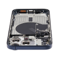 Back Housing W/ Small Pre-Installed Compatible For iPhone 15 Pro Max (International Version) (Used OEM Pull: Grade A) (Blue Titanium)