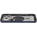 Back Housing W/ Small Pre-Installed Compatible For iPhone 15 Pro Max (International Version) (Used OEM Pull: Grade A) (Blue Titanium)