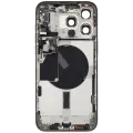Back Housing W/ Small Pre-Installed Compatible For iPhone 15 Pro Max (International Version) (Used OEM Pull: Grade A) (Natural Titanium)
