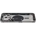 Back Housing W/ Small Pre-Installed Compatible For iPhone 15 Pro Max (International Version) (Used OEM Pull: Grade A) (Natural Titanium)