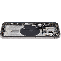 Back Housing W/ Small Pre-Installed Compatible For iPhone 15 Pro Max (International Version) (Used OEM Pull: Grade A) (Natural Titanium)