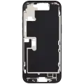 Mid-Frame Housing With Power And Volume Button Compatible For iPhone 16 Pro max (International Version) (Used OEM Pull: Grade A) (Black Titanium)