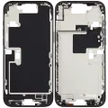 Mid-Frame Housing With Power And Volume Button Compatible For iPhone 16 Pro max (International Version) (Used OEM Pull: Grade A) (Black Titanium)