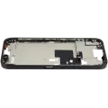 Mid-Frame Housing With Power And Volume Button Compatible For iPhone 16 Pro max (International Version) (Used OEM Pull: Grade A) (Black Titanium)