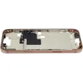 Mid-Frame Housing With Power And Volume Button Compatible For iPhone 16 Pro max (International Version) (Used OEM Pull: Grade A) (Desert Titanium)