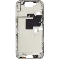 Mid-Frame Housing With Power And Volume Button Compatible For iPhone 16 Pro max (International Version) (Used OEM Pull: Grade A) (White Titanium)