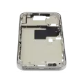 Mid-Frame Housing With Power And Volume Button Compatible For iPhone 16 Pro max (International Version) (Used OEM Pull: Grade A) (White Titanium)