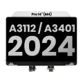 Complete LCD Display Assembly (Glossy) MacBook Pro 14" (A3112 / A3401 / A3185 / A3434) (Late 2024-Late 2025) (Used OEM Pull: Grade B) (Space Black)