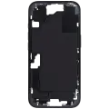 Mid-Frame Housing With Power And Volume Button Compatible For iPhone 16 (International Version) (Used OEM Pull: Grade A) (Black)