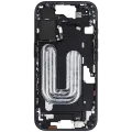 Mid-Frame Housing With Power And Volume Button Compatible For iPhone 16 (International Version) (Used OEM Pull: Grade A) (Black)
