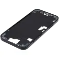 Mid-Frame Housing With Power And Volume Button Compatible For iPhone 16 (International Version) (Used OEM Pull: Grade A) (Black)