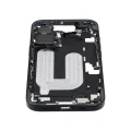 Mid-Frame Housing With Power And Volume Button Compatible For iPhone 16 (International Version) (Used OEM Pull: Grade A) (Black)