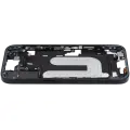 Mid-Frame Housing With Power And Volume Button Compatible For iPhone 16 (International Version) (Used OEM Pull: Grade A) (Black)