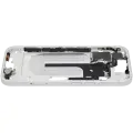 Mid-Frame Housing With Power And Volume Button Compatible For iPhone 16 (International Version) (Used OEM Pull: Grade A) (White)