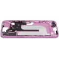 Mid-Frame Housing With Power And Volume Button Compatible For iPhone 16 Plus (International Version) (Used OEM Pull: Grade A) (Pink)