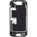 Mid-Frame Housing With Power And Volume Button Compatible For iPhone 16 Pro (International Version) (Used OEM Pull: Grade A) (Black Titanium)