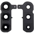 Back Camera Lens With Cover Bezel Ring Compatible For Samsung Galaxy S25 Plus 5G (Blue Black)