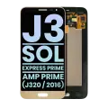 LCD Assembly Without Frame Compatible For Samsung Galaxy J3 / Sol 4G / Express Prime / Amp Prime (J320 / 2016) (Service Pack) (Gold)