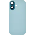 Back Glass With Steel Plate With MagSafe Magnet Pre-Installed Compatible For iPhone 16 (No Logo) (Teal)