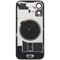 Back Glass With Steel Plate With MagSafe Magnet Pre-Installed Compatible For iPhone 16 (No Logo) (Teal)