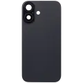 Back Glass With Steel Plate With MagSafe Magnet Pre-Installed Compatible For iPhone 16 (No Logo) (Black)