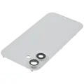 Back Glass With Steel Plate With MagSafe Magnet Pre-Installed Compatible For iPhone 16 (No Logo) (White)