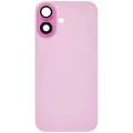 Back Glass With Steel Plate With MagSafe Magnet Pre-Installed Compatible For iPhone 16 (No Logo) (Pink)