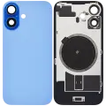 Back Glass With Steel Plate With MagSafe Magnet Pre-Installed Compatible For iPhone 16 (No Logo) (Ultramarine)