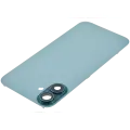 Back Glass With Steel Plate With MagSafe Magnet Pre-Installed Compatible For iPhone 16 Plus (No Logo) (Teal)