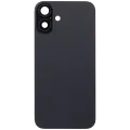 Back Glass With Steel Plate With MagSafe Magnet Pre-Installed Compatible For iPhone 16 Plus (No Logo) (Black)