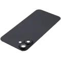 Back Glass With Steel Plate With MagSafe Magnet Pre-Installed Compatible For iPhone 16 Plus (No Logo) (Black)