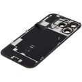Back Glass With Steel Plate With Wireless NFC Charging MagSafe Magnet & Flashlight Flex Compatible For iPhone 16 Pro  (No Logo) (Desert Titanium)