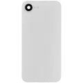 Back Glass With Steel Plate With Wireless NFC Charging MagSafe Magnet & Flashlight Flex Compatible For iPhone 16e (Used OEM Pull: Grade A) (White)