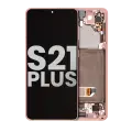 OLED Assembly With Frame Compatible For Samsung Galaxy S21 5G (Used OEM Pull: Grade B/C) (Phantom Pink)